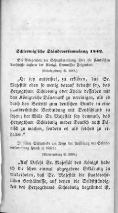 Schleswig'sche Ständeversammlung 1842.