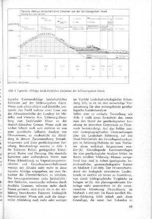 Abb. 1: Typische Abfolge landschaftlicher Einheiten der Schleswigschen Geest.