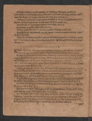 Calvinianorum.