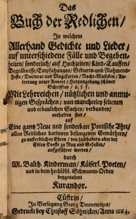 Das Buch der Redlichen
