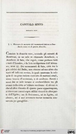 Capitolo sesto: Dinastia XXIV
