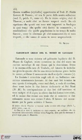 5: Sarcofago greco del R. Museo di Cagliari