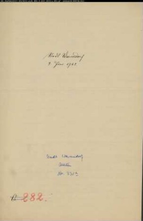 Obligation der Stadt Warendorf zugunsten des Stephan Anton Borchorst.