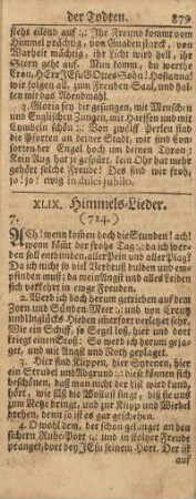 XLIX. Himmels-Lieder.