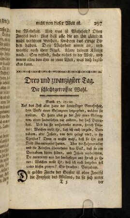 297-308, XXXIII. Die schlechtgetroffne Wahl