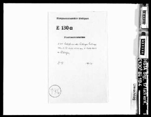 400-Jahrfeier des Tübinger Vertrags vom 05./08. Juli 1514 am 04. Juli 1914 in Tübingen