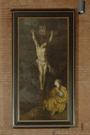Christus am Kreuz mit Maria Magdalena