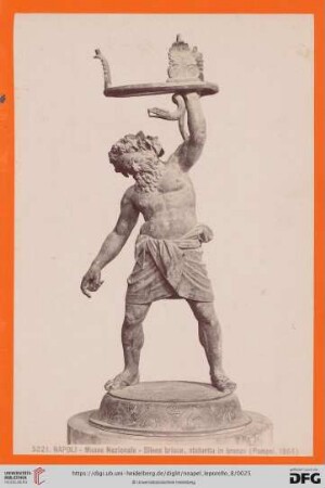 5221. NAPOLI - Museo Nazionale - Sileno briaco, statuetta in bronzo (Pompei, 1864)