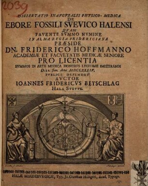 Dissertatio Inavgvralis Physico-Medica De Ebore Fossili Svevico Halensi