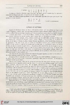Livres et revues