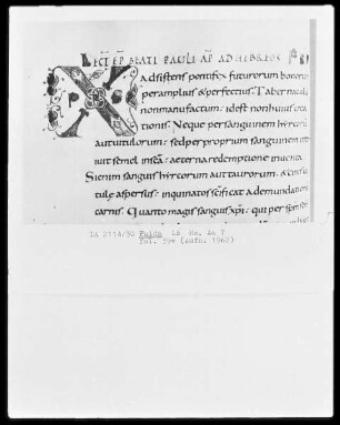 Epistolar — Initiale X, Folio 39verso