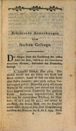 Erklärende Anmerkungen zum Homer, Zweyter Band