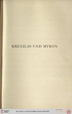 Kresilas und Myron
