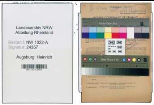 Entnazifizierung Heinrich Augsburg , geb. 29.03.1897 (Bankdirektor)