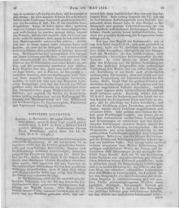 Fleck, F. F.: De regno Christi. Leipzig: Hartmann 1826