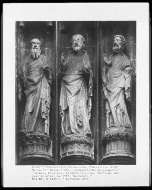 Christus und zwei Apostel