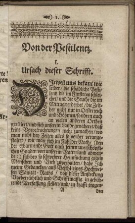Von der Pestilentz.