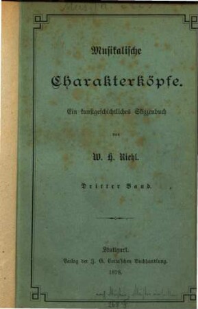 Musikalische Charakterköpfe : ein kunstgeschichtliches Skizzenbuch, 3