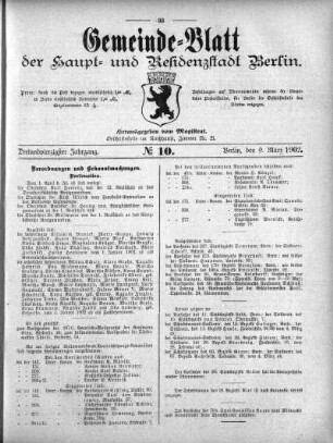 1902,10: No. 10, 9. März 1902
