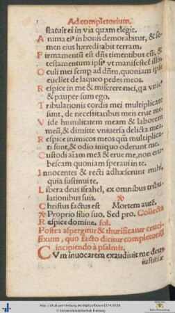 Ad completorium