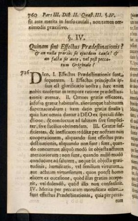 760-770, 726. Dico. I. Effectus Praedestinationis sunt ...