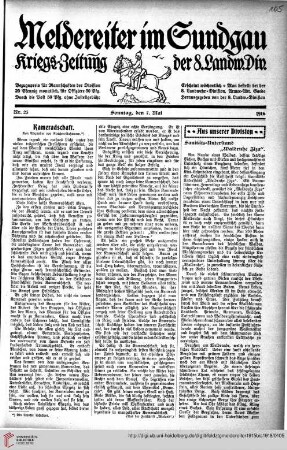 Hefte 25-32, Mai-Juni 1916