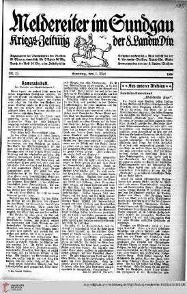 Hefte 25-32, Mai-Juni 1916
