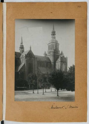Marienkirche, Stralsund: Ansicht (aus: Skizzen- und Fotoalbum 25)
