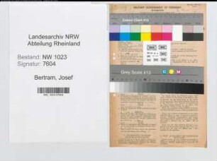 Entnazifizierung Josef Bertram , geb. 26.09.1896 (Polizeibeamter)