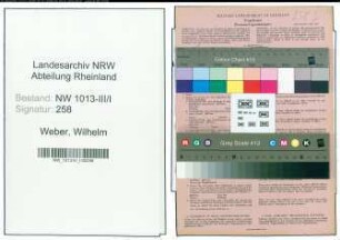 Entnazifizierung Wilhelm Weber , geb. 11.09.1893 (Kaufmaennischer Angestellter)