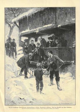 Grafik "Begräbniß im Gebirge"