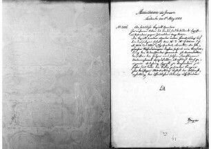 Erlass des Ministerium des Inneren (Nr. 2806): Versammlungen in Baden bzgl. der Ermahnung der Bürger zu Ruhe und Ordnung, 08.03.1848, Bl. 41.