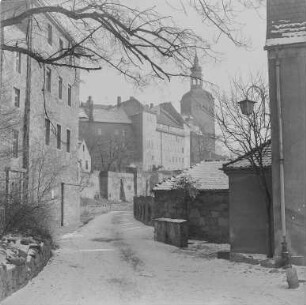 Bautzen Winterbilder : Bautzen. Blick zum Lauenturm. Winteraufnahme
