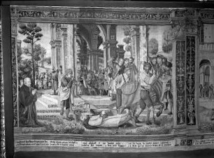 Teppich mit Szenen aus dem Leben des heiligen Saturnin III