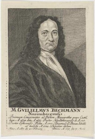 Bildnis des M. Gvilielmvs Bechmann