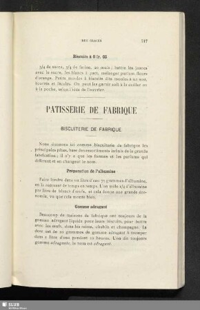 Patisserie de fabrique