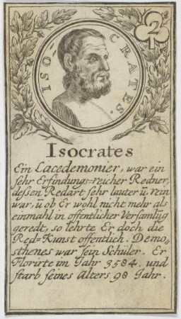 Bildnis des Isocrates