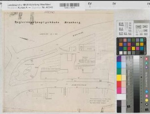Arnsberg, Bezirksregierung, Regierungsgebäude, Seibertzstr. 1, Lageplan