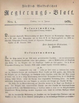 4. Januar-27. December = Nro. 1-30
