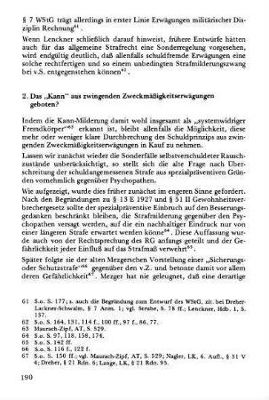 2. Das "Kann" aus zwingenden Zweckmäßigkeitserwägungen geboten?