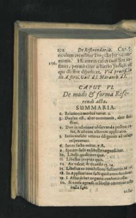 Caput VI. De modo & forma Referendi acta.