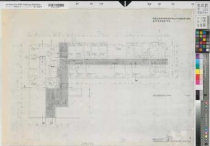 Arnsberg, Regierungshauptgebäude, Neubau Kellergeschoss, Grundriss, Baubestandszeichnung