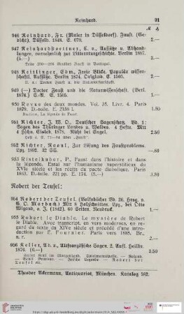 Reinhard (Nr. 946 - 956)
