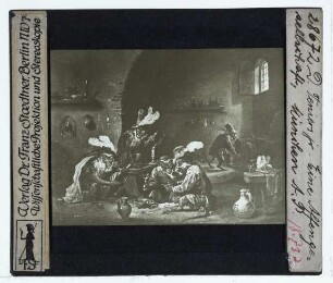 Teniers (David d.Ä.), Gesellschaft kostümierter Affen (Aschaffenbg SG)