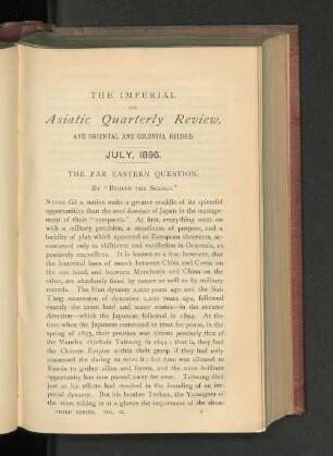 Vol II, Nr. 3. July 1896.