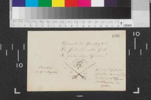 Einträge Bl. 106 - 137
