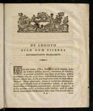 III-XX, De Christo Suam Dum Viveret