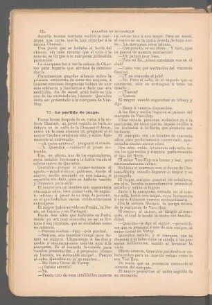 VI. - La partida de juego.
