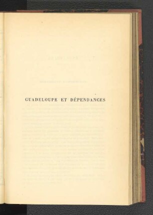 Guadeloupe Et Dépendances.