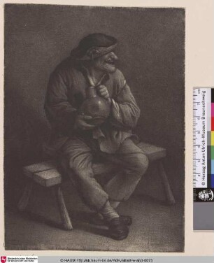 [Sitzender Mann mit einem Krug; Seated Man with a Jug]